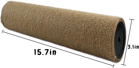 4 عبوات بديلة لعمود الخدش للقطط، 15.7 × 3.14 بوصة M8 براغي M8 شجرة الجوت للقطط خدش عمود إعادة ملء أجزاء القطب، أعمدة خدش DIY لبرج شجرة القطط (الجوت) in Saudi Arabia