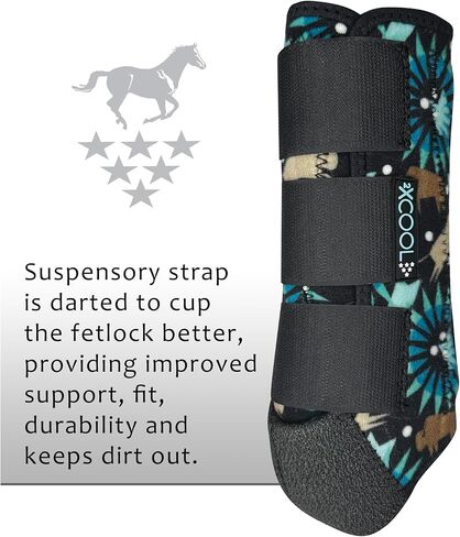 Professional's Choice 2XCOOL Sports Medicine Horse Boots | Protective & Breathable Design for Ultimate Comfort, Durability & Cooling in Active Horses | 4 Pack in Kuwait