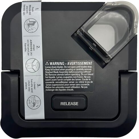 Blender 72 oz XL Pitcher Locking Lid, Jar Top Cover Replacement Part Compatible with Ninja 1000 1200 1500 Watt BL610 BL610C BL710WM BN750 BN751 BN800 BN801 CO610B CO650B CT610 CT610C CT611C DB751A in Saudi Arabia