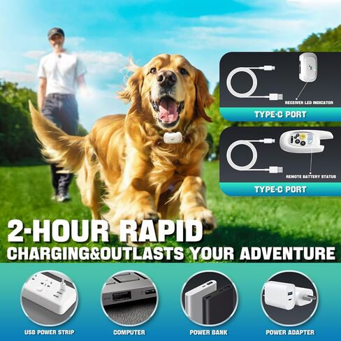 Dog Shock Collar with Remote - [2024 Newly Upgraded] Dog Training Collar for Small Medium Large Dogs, Rechargeable E Collar for Dogs Training, IPX7 Waterproof Electric Collar with Unique Shock-Lock in Saudi Arabia