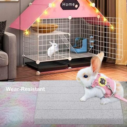 VTurboWay أرنب طحن وسادة مخلب الحمم طحن الأسنان حجر مضغ لعبة وسادة القدم للأرنب أرنب شينشيلا خنزير غينيا توتورو القنفذ الهامستر القوارض الحيوانات الصغيرة in Kuwait