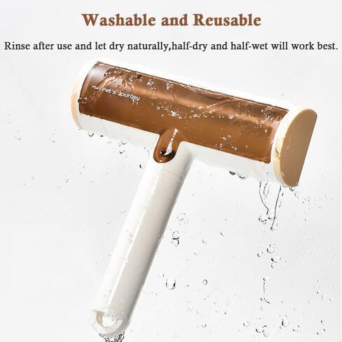 Pet Hair Remover- Reuseable Hair Roller for Dog & Cat, Couch, Furniture, Carpet and Bedding, Self-Cleaning, No Adhesive or Sticky Tape Needed,Portable Lint Rollers - Perfect Dog Fur Remover Tool in Saudi Arabia