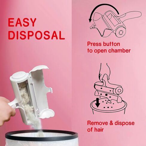 Pet Hair Remover-Lint Roller for Pet Hair-Cat and Dog Hair Remover for Couch, Furniture, Carpet, Car Seat, Reusable Pet Hair Roller with Self-Cleaning Base-Upgraded Animal Fur Removal Tool in Saudi Arabia