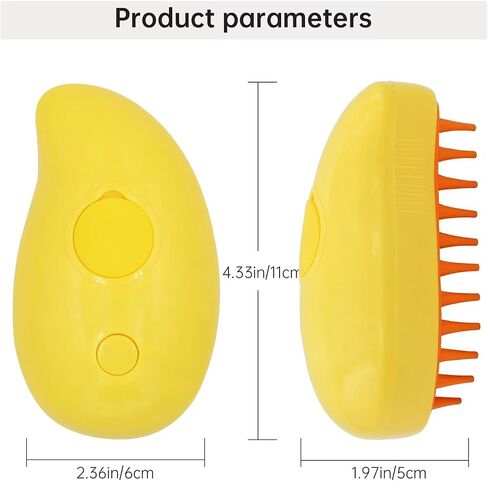 Cat Steam Brush, Multifunctional Steamy Cat Brush, 3 in 1 Steam Brush for Cats, Cat Hair Brush/Cat Massager, Misty Brush Cat, Steaming Pet Brush for Grooming Shedding Bathing in Saudi Arabia