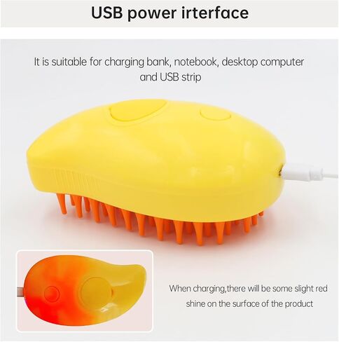 Cat Steam Brush, Multifunctional Steamy Cat Brush, 3 in 1 Steam Brush for Cats, Cat Hair Brush/Cat Massager, Misty Brush Cat, Steaming Pet Brush for Grooming Shedding Bathing in Saudi Arabia