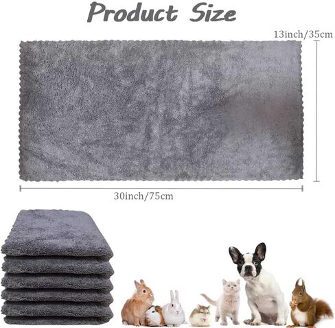 10 Pieces Waterproof Guinea Pig Blankets Quick Dry Soft Hamster Fleece Cage Liners Washable Small Animal Pee Pad Reusable Pet Sleep Mat Pad Cover (13x30Inch) in Saudi Arabia