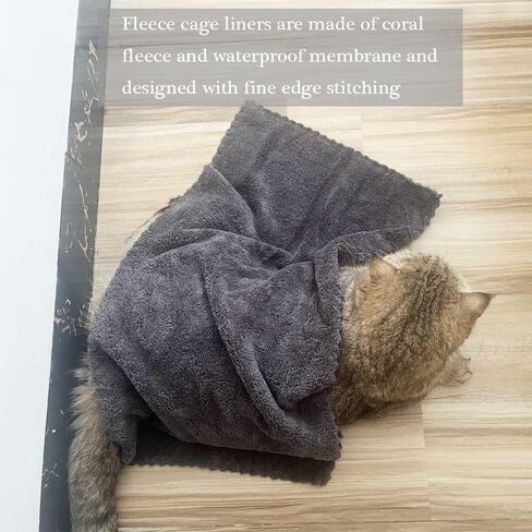 10 Pieces Waterproof Guinea Pig Blankets Quick Dry Soft Hamster Fleece Cage Liners Washable Small Animal Pee Pad Reusable Pet Sleep Mat Pad Cover (13x30Inch) in Saudi Arabia