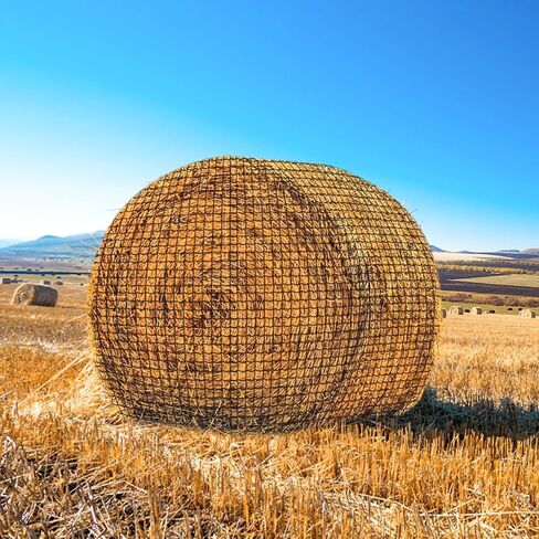 23pcs Hay Bales for Horses, Large Round Bale Hay Net Square Bale Slow Feed Hay Net Fit for 5x5x5 Feet Round Hay Bales and 3x4x8 Feet Square Hay Bales for Farm Countryside in Saudi Arabia