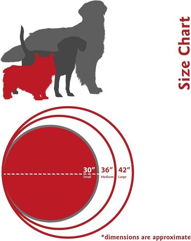 سرير كلب صغير مستدير داخلي وخارجي باللون المرجاني الأصفر مع غطاء قابل للإزالة والغسل من شركة Majestic Pet Products in Kuwait