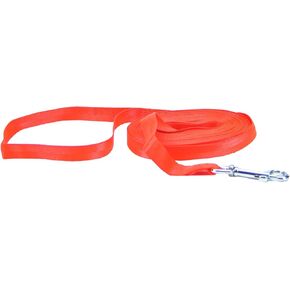 Water & Woods Nylon Dog Check Cord by Coastal Pet - Great Dog Training Leash - Comfortable Dog Handling - Durable Nylon Construction - Safety Orange, 5/8" x 25'
