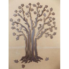 'White Oak Tree' DIY Wood Wall Art Wall Sculptures,Excellent Wall Decoration For Homes & Offices,39"Wide x 59"High