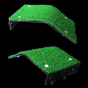 Large Turtle basking Platform for Aquatic Turtles, Turtle Platform for Turtle Lovers, Turtle basking Dock, Floating Dock Turtle with Green Dill and Sucker(Size:L)