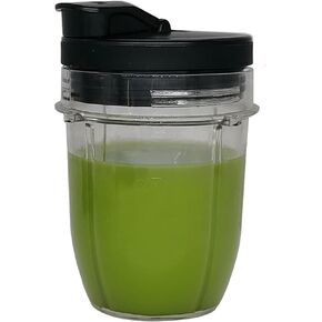 joystar 1 Packs Replacement 12OZ Cups With Spout Lids,(12oz) Cup Mug, FIT Nutri Ninja Pro and Nutri Ninja Auto IQ Series BlendersCO351B, SS100, SS101, SS101C, SS101TGT, SS300, SS300C, SS351 (1, 12)