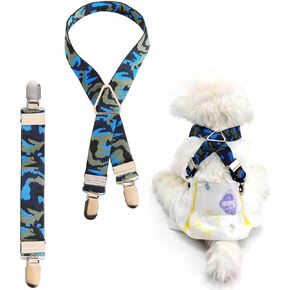 Dog Suspenders for Diaper Belly Bands Canine Harness Keep Diapers and Skirts on Pets