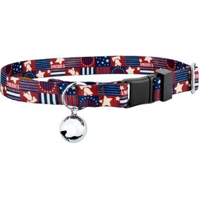 Country Brook Petz - Star Spangled Cat Collar - Americana Collection with 6 Patriotic Designs