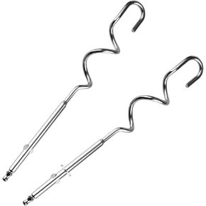 Hand Mixer Dough Hooks Compatible with Cuisinart CHM-DH Hand Mixer CHM-3, CHM-5, CHM-5SS, CHM-7, CHM-7PK, HM-50, HM-50BK, HM-70, HM-70MR, HM-70R, HM-90BCS, HM-90S - Set of 2