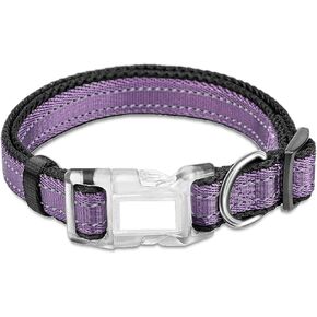 Reflective Dog Collar for Large Dogs Mesh Padded Large Dog Collar, Adjustable Pet Collar with Quick Release Buckle, Durable Breathable &Fade Resistant-Red
