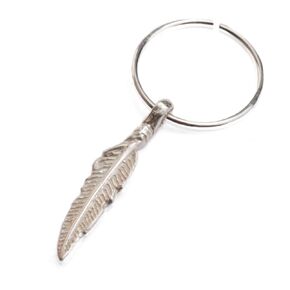 Silver Helix Cartilage Hoop Piercing – Charm Jewelry Piercing – 20G 925 Sterling Silver Hoops For Cartilage – Starfish Feather Leaf Horse
