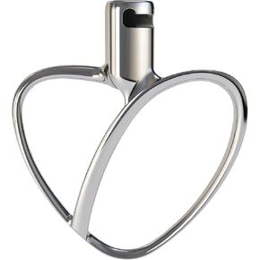 Stainless Steel Flat Beater for KitchenAid 4.5-5 QT Tilt Head Stand Mixer, Polished Kitchenaid Paddle Attachment No Coating, Heavy Duty Kitchen Aid Mixers Accessories Dishwasher Safe by GEFT