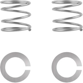 2pcs Stand Mixer Spring and 2pcs Washer Compatible with Kitchenaid Stand Mixer, Stainless Steel Stand Mixer Accessories Parts Replacement Kit, Easy to Install