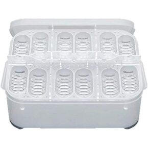 OMEM Reptile Breeding Box, Reptile Egg Incubators, Hatchery Box, for Hatching Gecko, Lizards, Lions Mane, Reptiles (Thermometer, Transparent box)