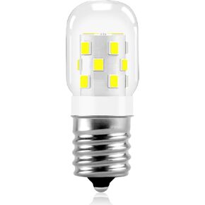 E17 LED Bulb Microwave Oven Appliance Light Bulb Super Power Saving Multiple Purpose Under Hood Over Stove Lights-3W(Equal to 40W Incandescent),380LM,6000K Daylight White-1 Pack