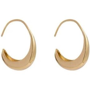 Gold Hoop Earrings for Women Silver Twisted Hoop Earrings Silver Huggie Hoop Earrings Chunky Hoop Earrings Thick Open Earrings Dainty Jewelry Gifts
