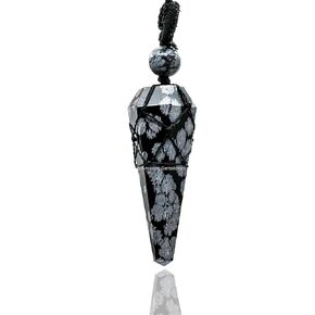 Garnet Crystal Jewelry for Men : Elegant and Stylish Men Jewelry, Unique Women Men Necklace with Garnet Crystal Stone Holder Necklace Pendulum (Black Macrame)