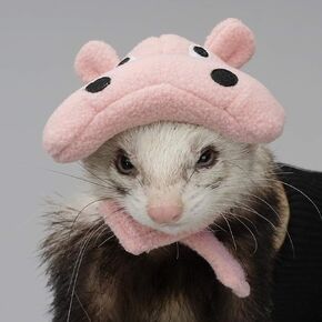 Ferret Hat Cartoon Animal Shape Pet Cap Ferrets Small Animals Hamster Rabbit Kitten Hat Pet Supplies for Everyday Decoration Christmas Halloween Decoration Use (Chicken)