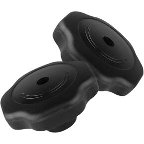 Angoily Ge Replacement Stove Knobs Universal Pot Lid 2pcs Pressure Cooker Knob Rotary Black To Rotate Explosion-proof Plastic Pressure Cooker Accessories Replacements Propane Oven