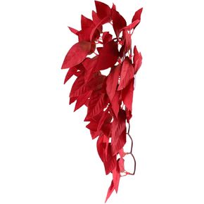 Terrarium Reptile Aquarium Stand Reptile Plants repta Vines Fake Plants for Reptiles red Ornament Suction Cup Plants for Aquarium Amphibia Plastic Container Tank Amphibious
