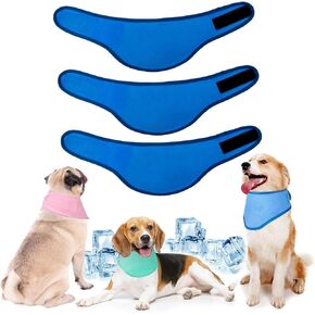 2 Pack Dog Cooling Bandana - Instant Chill Out Cooling Dog Bandanas, Adjustable Cooling Kerchief for Small Medium Large Dogs for Hot Summer, Ice Scarf Avoid Sunstroke (2 Pack, Large)