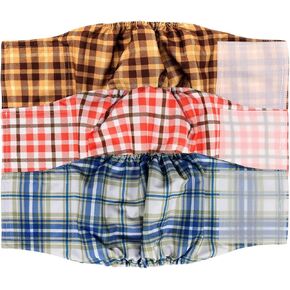 Reusable Male Dog Diaper, Washable Dog Belly Band, Durable and Absorbent Cloth Doggie Belly Wrap (Pack of 3) -Dreaming, M