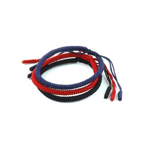 3 Pack Tibetan Monk Lucky Bracelet Navy Black Red