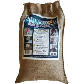 Hollywood Rabbits Feed - 9 Lb. Premium Feed | Hand Crafted High-Fiber | Probiotics for Digestive Health, Papain Enzyme