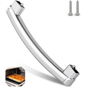 Upgrade WB15X21101 Microwave Oven Door Handle, Only Compatible with General Electric GE Microwave Oven, Replacement Part for AP5790530, PS8754188, EAP8754188, Contains 2 Screws
