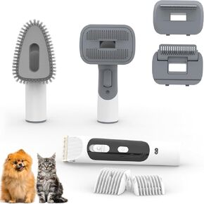Verefa Pet Grooming Accessories Kit, Work with L20M Plus, Pet Hair Collected and Vacuumed, 5 Pet Grooming Tools for Dogs