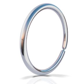 Tiny Silver Nose Ring - Handmade 7mm Sterling SIlver Nose Ring - Hypoallergenic Silver 18 Gauge Nose Hoop Jewelry