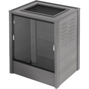 موئل صالة الزواحف العمودي من New Age Pet® Madagascar، (30 بوصة طول × 24 بوصة عرض × 36 بوصة ارتفاع) قفص الحرباء الشجري مصنوع من ECOFLEX®، مواد غير سامة وصديقة للبيئة، تجميع سريع وسهل in Kuwait