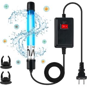 Aquarium UV Sterilizer for Aquarium UVC Light Fish Tank Light 5W 7W 11W Green Killing Machine Algae Remover for Aquarium Pond Waterfall Keep Your Aquarium (FishTankLight-7W)