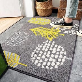 morgantag Indoor Outdoor Doormat 24"x36", Non-Slip Entrance Rugs,Dirt Trapper Door Mat,Floor Mat for House,Front Door Rugs,Shoes Scraper,Machine Washable Mats,Dog Door mat,Golden