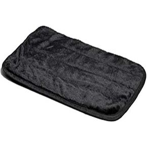 MidWest Homes for Pets Quiet Time Pet Bed Deluxe Black Fur Pet Mat 49' x 30 '