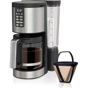 Ninja DCM201 14 Cup XL Coffee Maker PRO, 2 Brew Styles Classic & Rich, 4 Programs Small Batch, Delay Brew, Freshness Timer & Keep Warm, No Permanent Filter or Scoop Included*, Stainless (Renewed)
