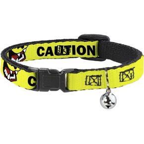 Buckle-Down Pet Quote, Breakaway Cat Collar with Bell, Plastic Clip, Easy Adjustable, 8.5 to 12"-0.5" Wide