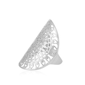 925 Sterling Silver Solar Mandala Boho Statement Ring, Handmade Star Symbol Ethnic Gypsy Hippie Ring for Unisex (9)