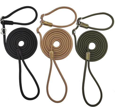 3 Pack 7FT Slip Lead Dog Leashes, Anti-Choking Lightweigth Nylon Rope Tactical Training Leash for Small Medium Dogs, No-Pull Leash for Walking in Saudi Arabia