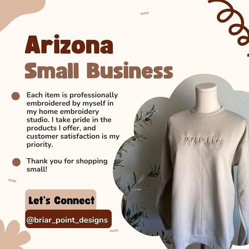 Embroidered auntie crewneck sweatshirt, gift for aunt, pregnancy announcement (XXL, Stonewash Green) in Saudi Arabia