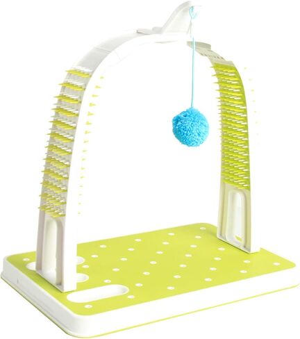 ALL FOR PAWS Cat Self Grooming Arch with Play Ball, Reduce Shedding & Scratching in Saudi Arabia