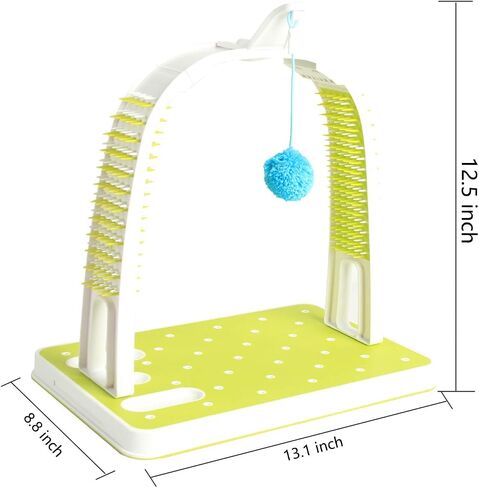 ALL FOR PAWS Cat Self Grooming Arch with Play Ball, Reduce Shedding & Scratching in Saudi Arabia