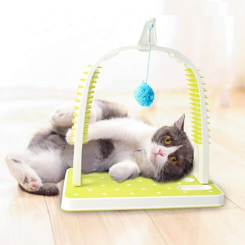 ALL FOR PAWS Cat Self Grooming Arch with Play Ball, Reduce Shedding & Scratching in Saudi Arabia